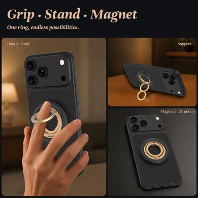 Магнитное кольцо-держатель LEREACH Triple Ring - Black / Gold