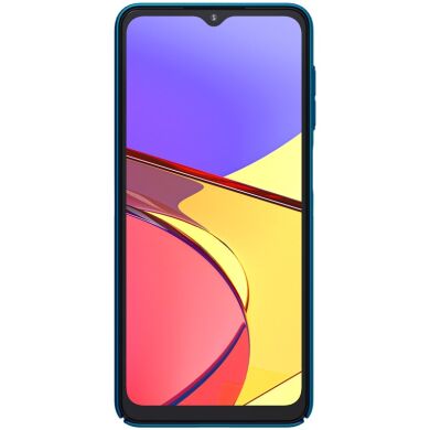 Пластиковый чехол NILLKIN Frosted Shield для Samsung Galaxy A12 (A125) / A12 Nacho (A127) - Blue