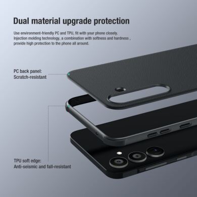 Пластиковий чохол NILLKIN Frosted Shield Pro для Samsung Galaxy A55 (A556) - Green