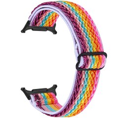 Ремешок Deexe Braided Strap для Samsung Galaxy Watch 8 (40/44mm) / 8 Classic / Ultra (2025) - MultiColor
