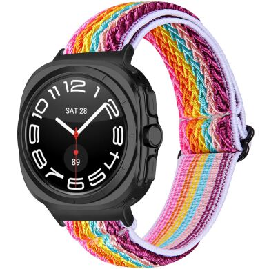 Ремешок Deexe Braided Strap для Samsung Galaxy Watch 8 (40/44mm) / 8 Classic / Ultra (2025) - MultiColor