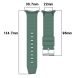 Ремешок Deexe Durable Strap для Samsung Galaxy Watch 8 (40/44mm) / 8 Classic - Dark Green. Фото 6 из 7