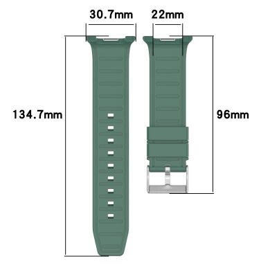 Ремешок Deexe Durable Strap для Samsung Galaxy Watch 8 (40/44mm) / 8 Classic - Dark Green