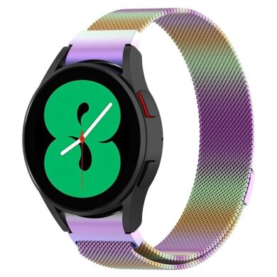 Ремешок Deexe Milanese Stainless Steel для Samsung Galaxy Watch 4 (40/44mm) / Watch 4 Classic (42/46mm) - Multicolor