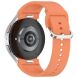 Ремешок Deexe Silicone Band для Samsung Galaxy Watch 4 / 4 Classic / 5 / 5 Pro / 6 / 6 Classic / 7 / FE - Orange. Фото 1 из 8