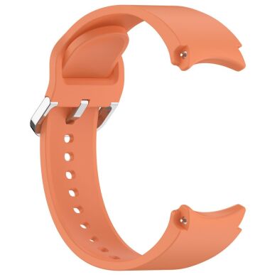 Ремешок Deexe Silicone Band для Samsung Galaxy Watch 4 / 4 Classic / 5 / 5 Pro / 6 / 6 Classic / 7 / FE - Orange