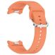 Ремешок Deexe Silicone Band для Samsung Galaxy Watch 4 / 4 Classic / 5 / 5 Pro / 6 / 6 Classic / 7 / FE - Orange. Фото 3 из 8