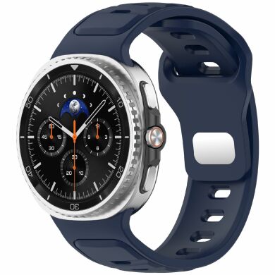 Ремешок Deexe Sport Band для Samsung Galaxy Watch 8 (40/44mm) / 8 Classic - Midnight Blue