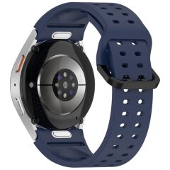 Ремешок Deexe Sport Loop для Samsung Galaxy Watch 4 / 5 / 6 / 7 / FE (40mm) - Midnight Blue