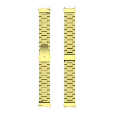 Ремешок Deexe Stainless Steel для Samsung Galaxy Watch 4 (40/44mm) / Watch 4 Classic (42/46mm) - Gold