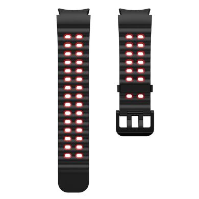 Ремінець KALEBOL Ocean Strap для Samsung Galaxy Watch 4 / 4 Classic / 5 / 5 Pro / 6 / 6 Classic / 7 / FE - Black / Red