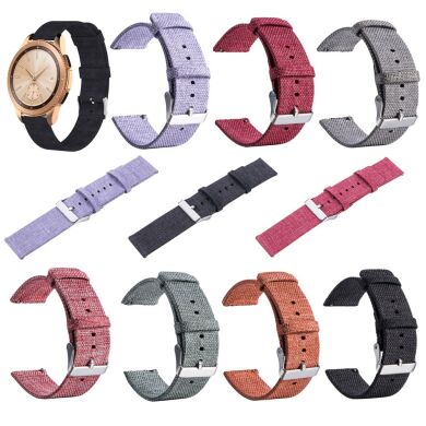 Ремешок UniCase Cloth Texture для Samsung Galaxy Watch 42mm / Watch 3 41mm - Purple