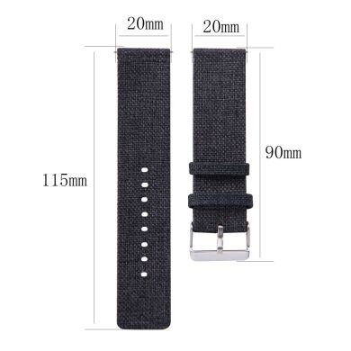 Ремінець UniCase Cloth Texture для Samsung Galaxy Watch 42mm / Watch 3 41mm - Orange