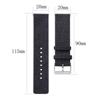 Ремешок UniCase Cloth Texture для Samsung Galaxy Watch 42mm / Watch 3 41mm - Purple