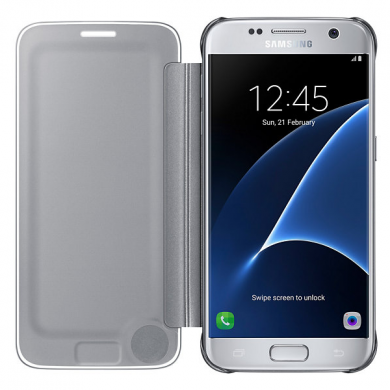 Чехол Clear View Cover для Samsung Galaxy S7 (G930) EF-ZG930CBEGWW - Silver