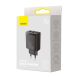 Сетевое зарядное устройство Baseus Compact Quick Charger 2USB + Type-C (30W) CCXJ-E01 - Black. Фото 7 из 21