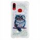 Силиконовая (TPU) накладка Deexe Fashion Glitter для Samsung Galaxy A10s (A107) - Owl. Фото 2 из 7