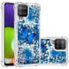 Силиконовый (TPU) чехол Deexe Fashion Glitter для Samsung Galaxy A22 (A225) / M22 (M225) - Blue Butterfly. Фото 1 из 7