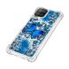Силиконовый (TPU) чехол Deexe Fashion Glitter для Samsung Galaxy A22 (A225) / M22 (M225) - Blue Butterfly. Фото 4 из 7