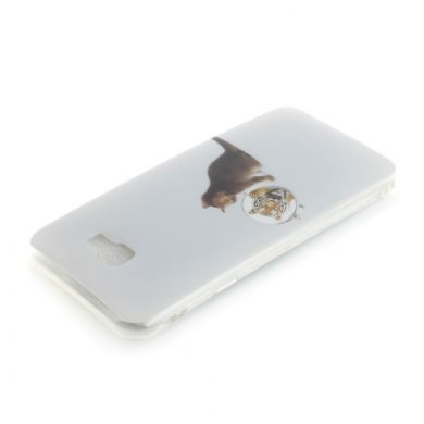 Силіконовий (TPU) чохол Deexe Life Style для Samsung Galaxy J4+ (J415) - Cat and Mirror