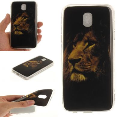 Силиконовый (TPU) чехол Deexe Life Style для Samsung Galaxy J5 2017 (J530) - Lion