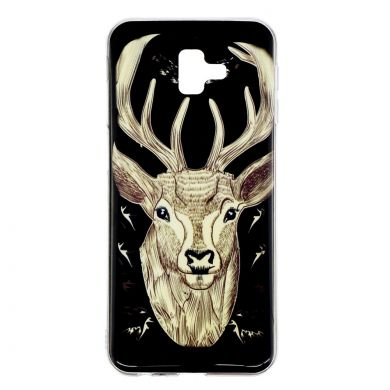 Силіконовий (TPU) чохол Deexe LumiCase для Samsung Galaxy J6+ (J610) - Elk Luminous TPU