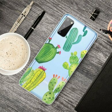 Силіконовий (TPU) чохол Deexe Pretty Glossy для Samsung Galaxy A41 (A415) - Cactus