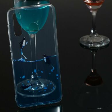 Силіконовий (TPU) чохол Deexe Pretty Glossy для Samsung Galaxy A50 (A505) - Penguin