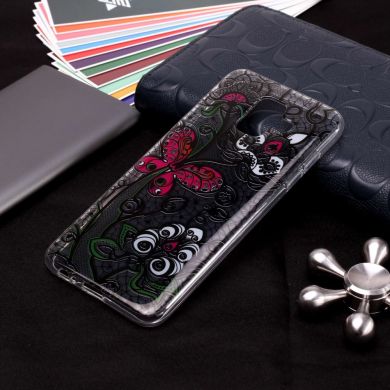 Силіконовий (TPU) чохол Deexe Pretty Glossy для Samsung Galaxy A6 2018 (A600), Butterfly Lace Flower