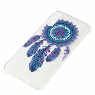 Силіконовий (TPU) чохол Deexe Pretty Glossy для Samsung Galaxy A70 (A705) - Feather Dream Catcher