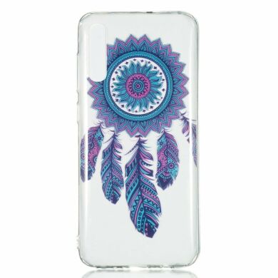 Силіконовий (TPU) чохол Deexe Pretty Glossy для Samsung Galaxy A70 (A705) - Feather Dream Catcher