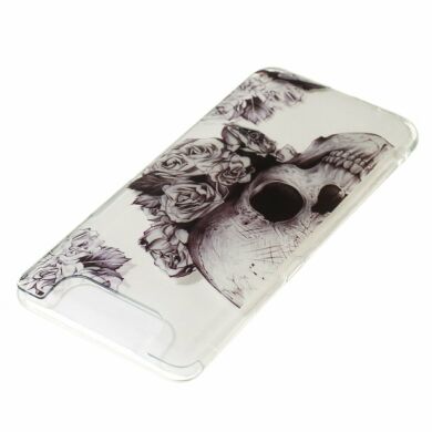 Силіконовий (TPU) чохол Deexe Pretty Glossy для Samsung Galaxy A80 (A805) - Skull