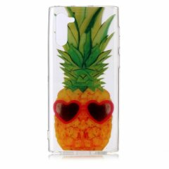 Силиконовый (TPU) чехол Deexe Pretty Glossy для Samsung Galaxy Note 10 (N970) - Pineapple