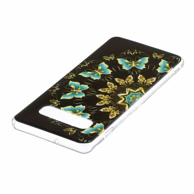 Силіконовий (TPU) чохол Deexe Pretty Glossy для Samsung Galaxy S10 Plus (G975) - Colorized Butterfly