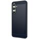 Силиконовый (TPU) чехол MOFI Carbon Fiber для Samsung Galaxy S24 FE (S721) - Blue. Фото 2 из 10