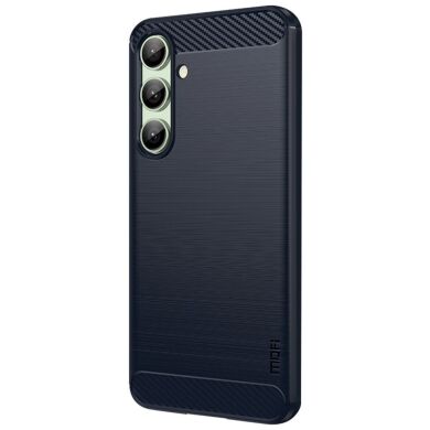 Силиконовый (TPU) чехол MOFI Carbon Fiber для Samsung Galaxy S24 FE (S721) - Blue