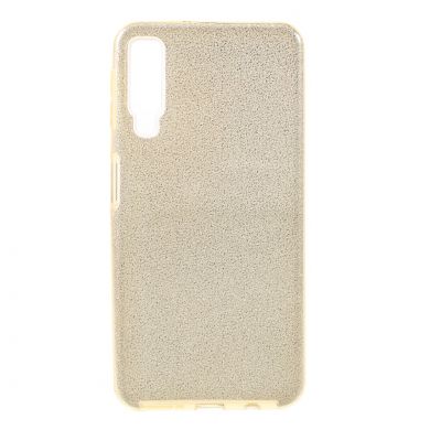 Силиконовый (TPU) чехол UniCase Glitter Cover для Samsung Galaxy A7 2018 (A750) - Gold