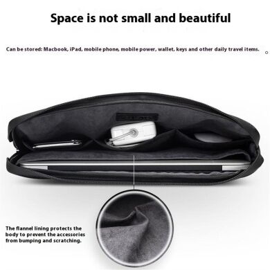 Универсальная сумка QIALINO Sleeve Bag для планшетов и ноутбуков диагональю до 15 дюймов - Black