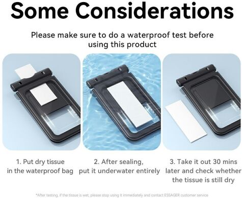 Вологозахисний чохол ESSAGER Dual Pocke - Black