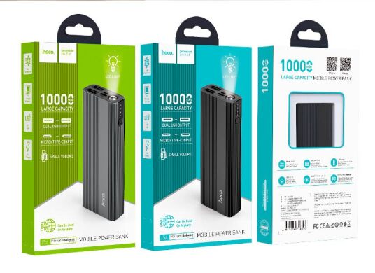 Зовнішній акумулятор Hoco J54 Spirit (10000mAh) - Black