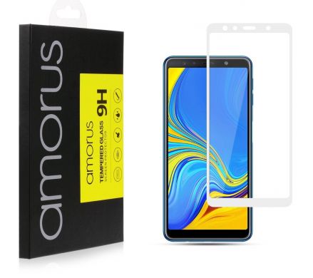 Защитное стекло AMORUS Full Glue Tempered Glass для Samsung Galaxy A7 2018 (A750) - White