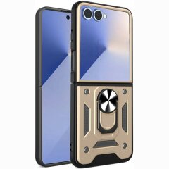 Защитный чехол Deexe Armor Shield для Samsung Galaxy Flip 8 - Gold