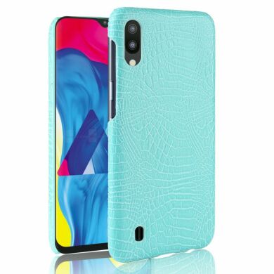 Защитный чехол Deexe Croco Style для Samsung Galaxy M10 (M105) - Cyan