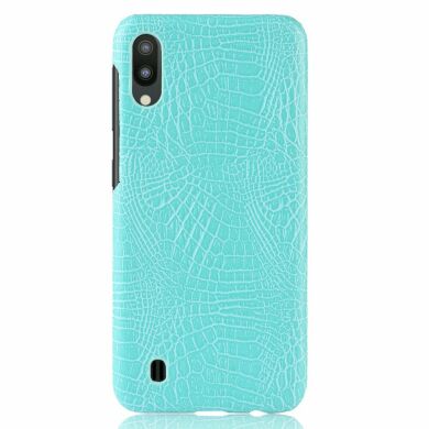 Защитный чехол Deexe Croco Style для Samsung Galaxy M10 (M105) - Cyan