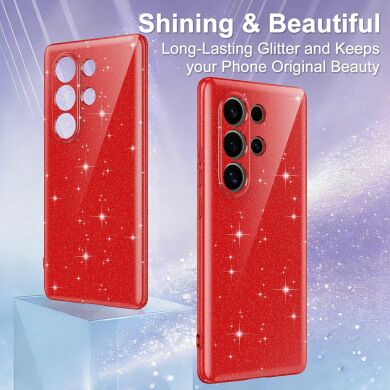 Защитный чехол Deexe Glitter Case with MagSafe для Samsung Galaxy S25 Ultra (S938) - Black