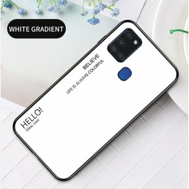 Захисний чохол Deexe Gradient Color для Samsung Galaxy A21s (A217) - White