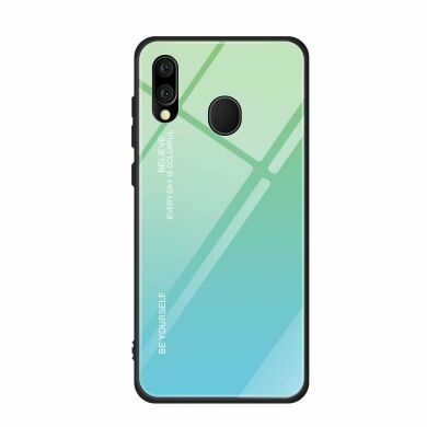 Захисний чохол Deexe Gradient Color для Samsung Galaxy M20 (M205) - Cyan / Blue