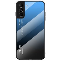 Захисний чохол Deexe Gradient Color для Samsung Galaxy S22 Plus - Black / Blue