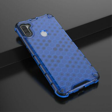 Защитный чехол Deexe Honeycomb Series для Samsung Galaxy A11 (A115) - Blue