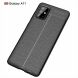 Защитный чехол Deexe Leather Cover для Samsung Galaxy A71 - Black. Фото 2 из 12